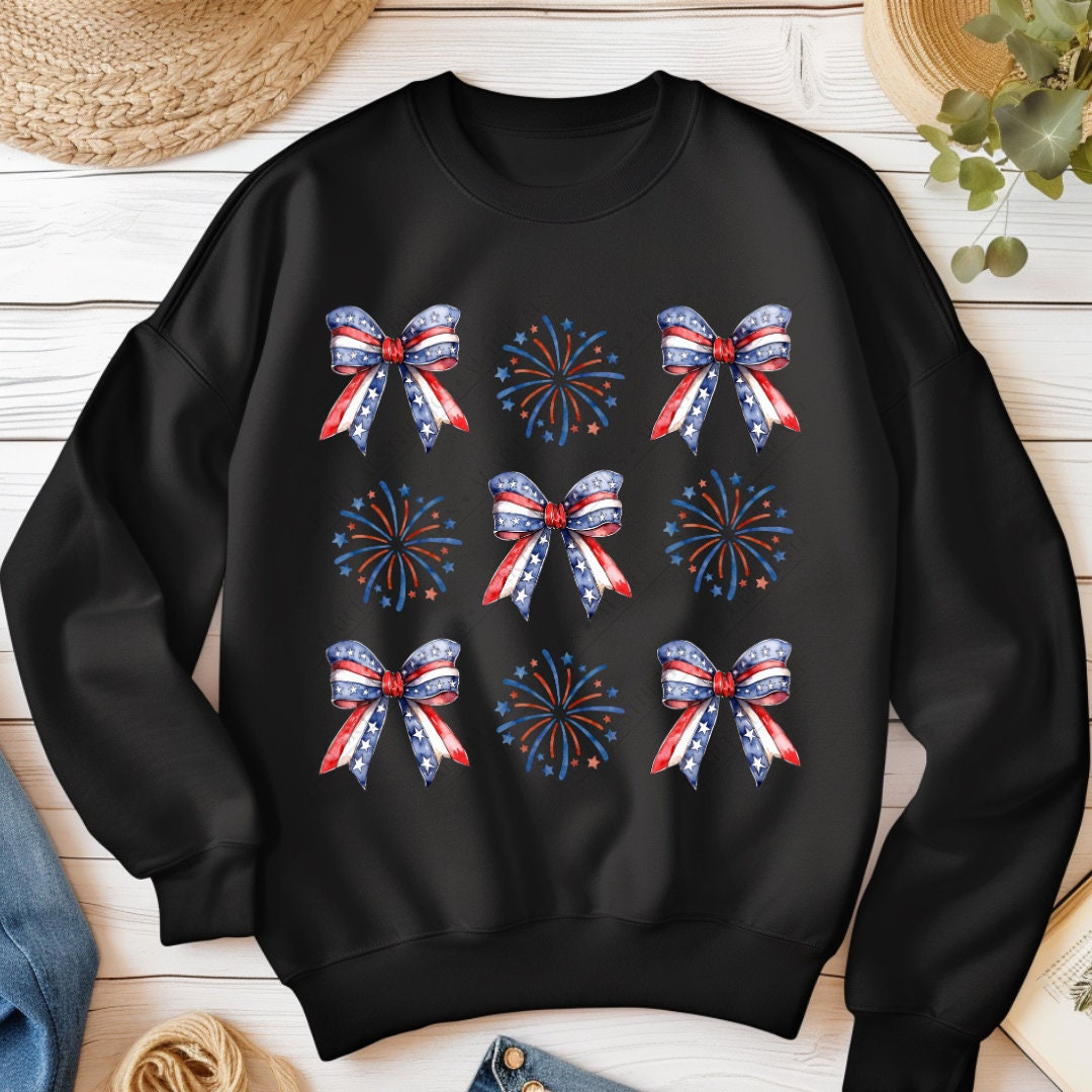 Coquette American Girl PNG, 4th of July American Fireworks Girly ...