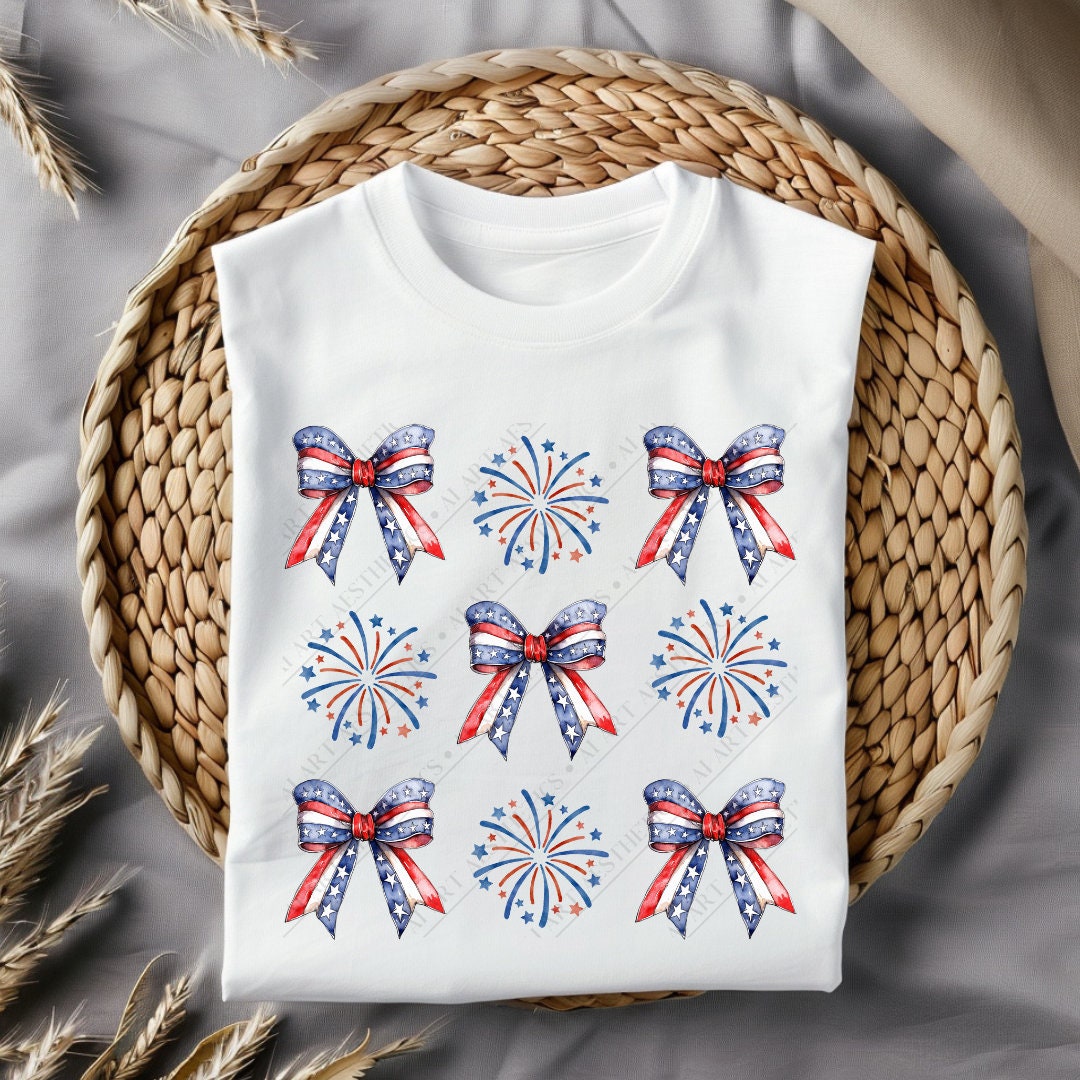 Coquette American Girl PNG, 4th of July American Fireworks Girly ...