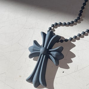 Collier en silicone Chrome Hearts 20e anniversaire Gris