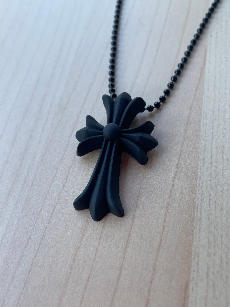 Collier en silicone Chrome Hearts 20e anniversaire Nero