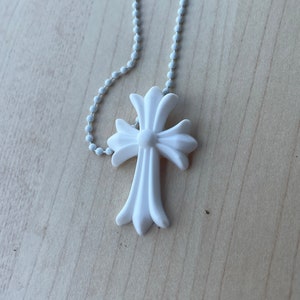 Collier en silicone Chrome Hearts 20e anniversaire Bianco