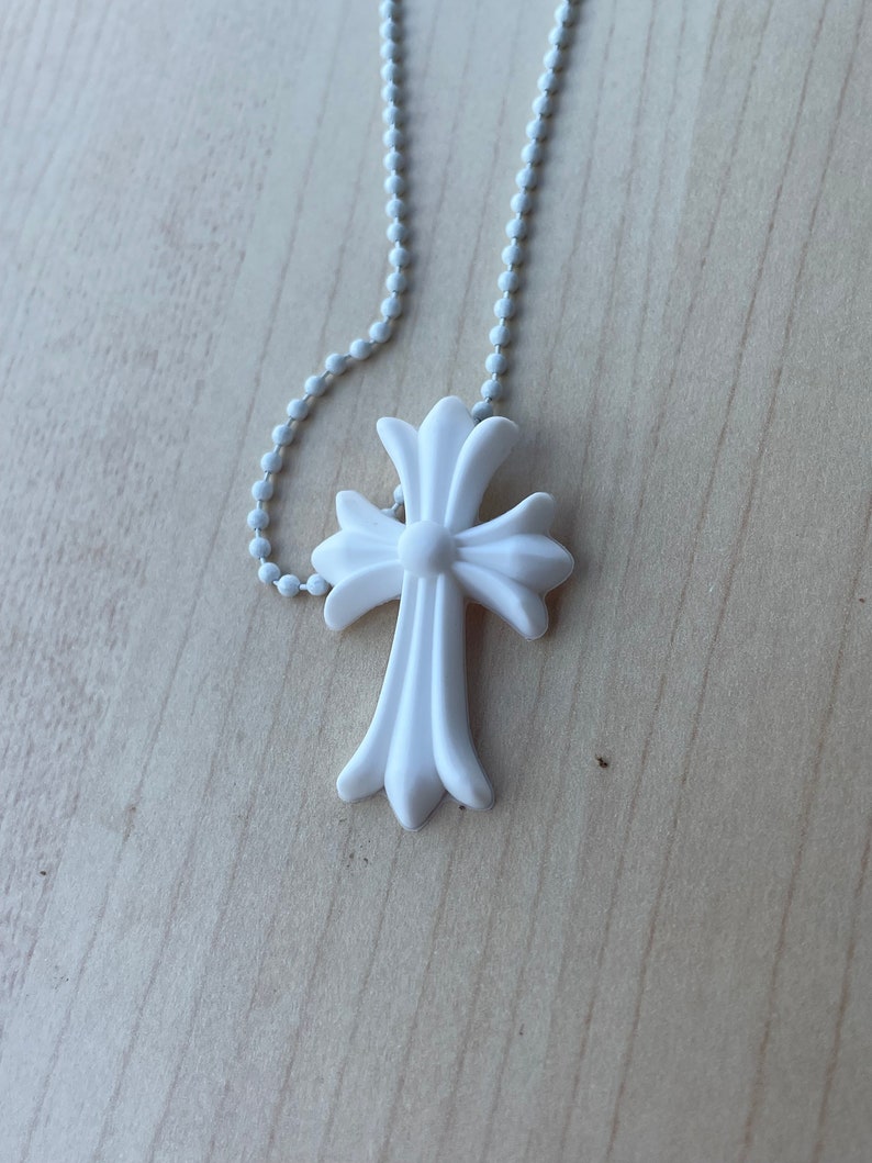 Collier en silicone Chrome Hearts 20e anniversaire Bianco