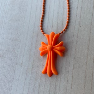 Collier en silicone Chrome Hearts 20e anniversaire Arancione