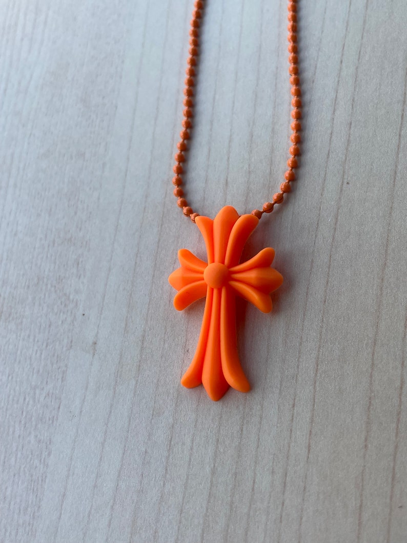 Collier en silicone Chrome Hearts 20e anniversaire Arancione