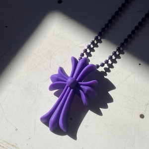 Collier en silicone Chrome Hearts 20e anniversaire Violet