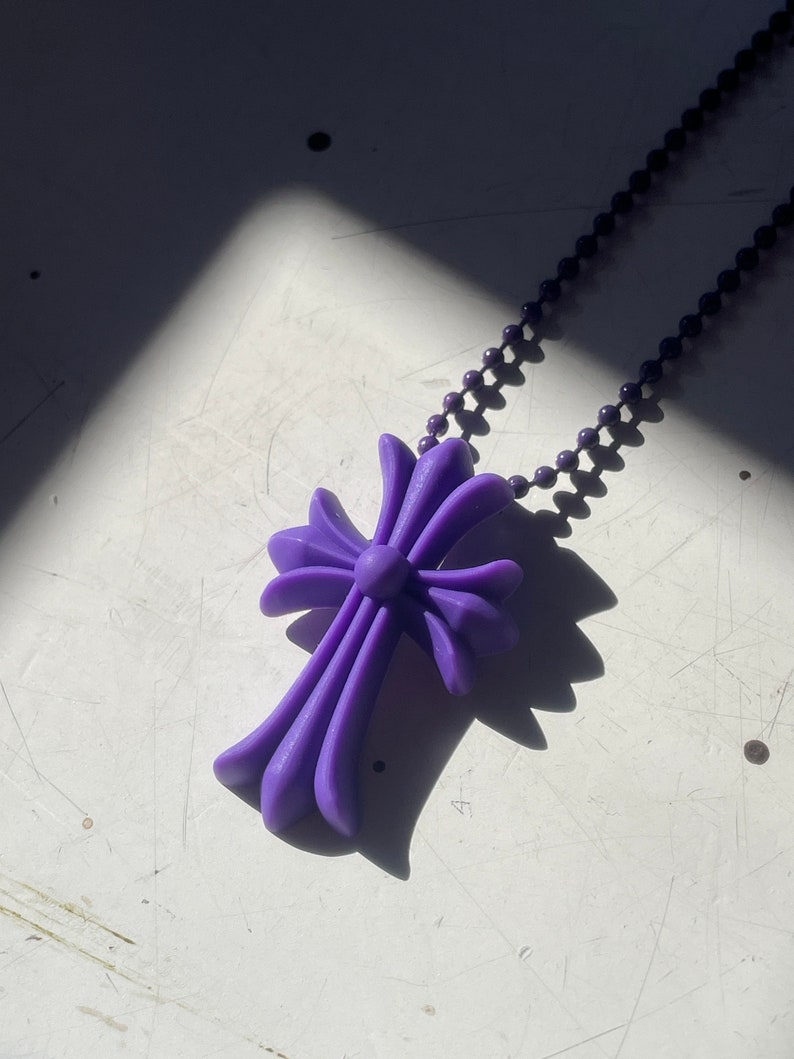 Collier en silicone Chrome Hearts 20e anniversaire Violet