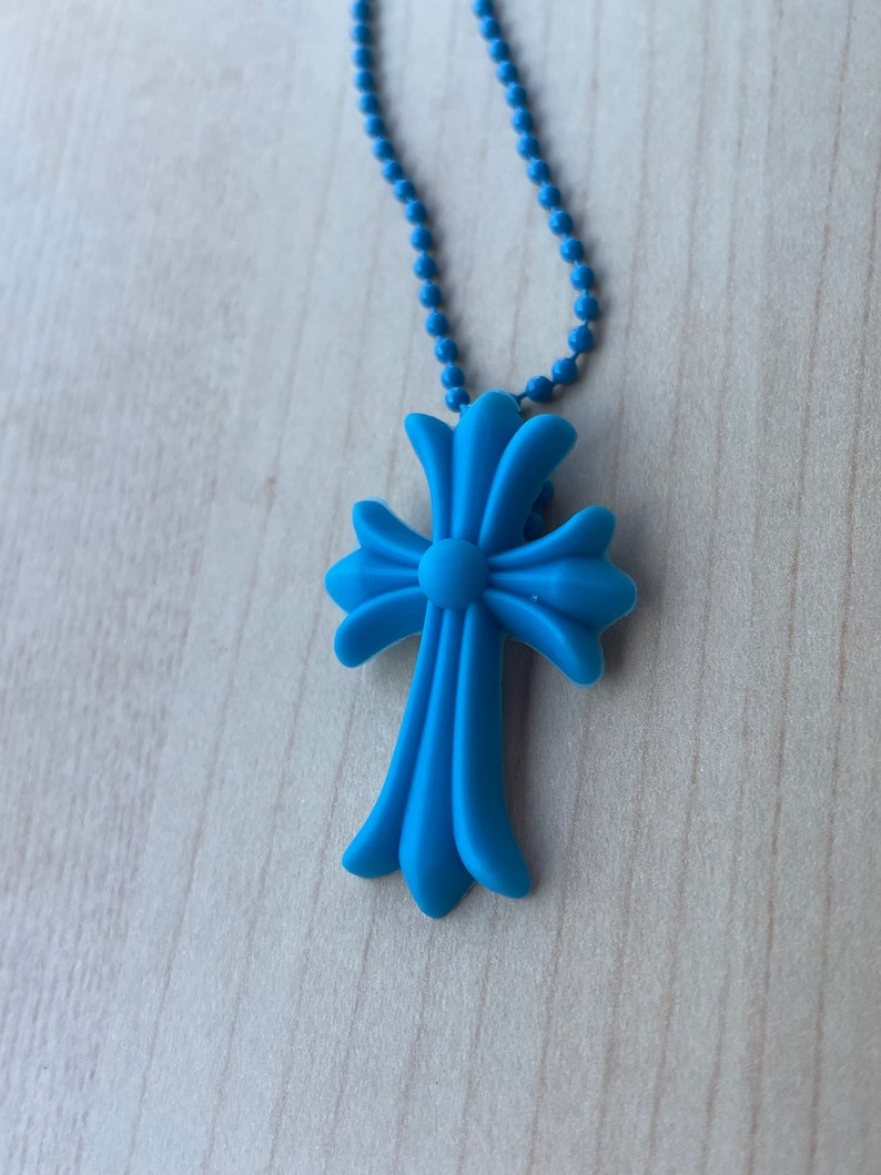 Collier en silicone Chrome Hearts 20e anniversaire Blu