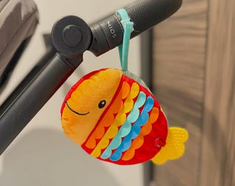 Catch & Crinkle Sensory Fish Book | Baby and Toddler Cloth Book