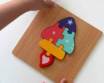 Early Learning Wooden Puzzles | First Puzzles | Chunky Pieces For Toddlers