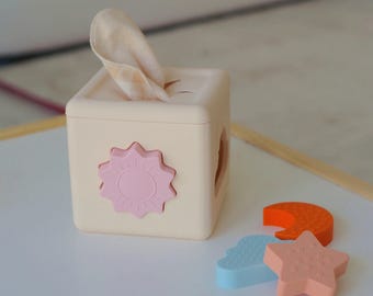 Silicone Peekaboo Puzzle Cube | Baby & Toddler Activity Toy