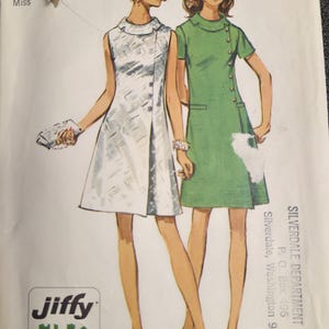 Simplicity 8541  Size 12 bust 34&quot; 1960s Misses&#39; Jiffy Dress Pattern