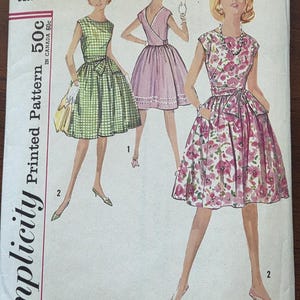 &#39;Simplicity 4986 Misses &#39;1960s Wrapped Dress Size 14 Büste 34 &quot;Schnittmuster