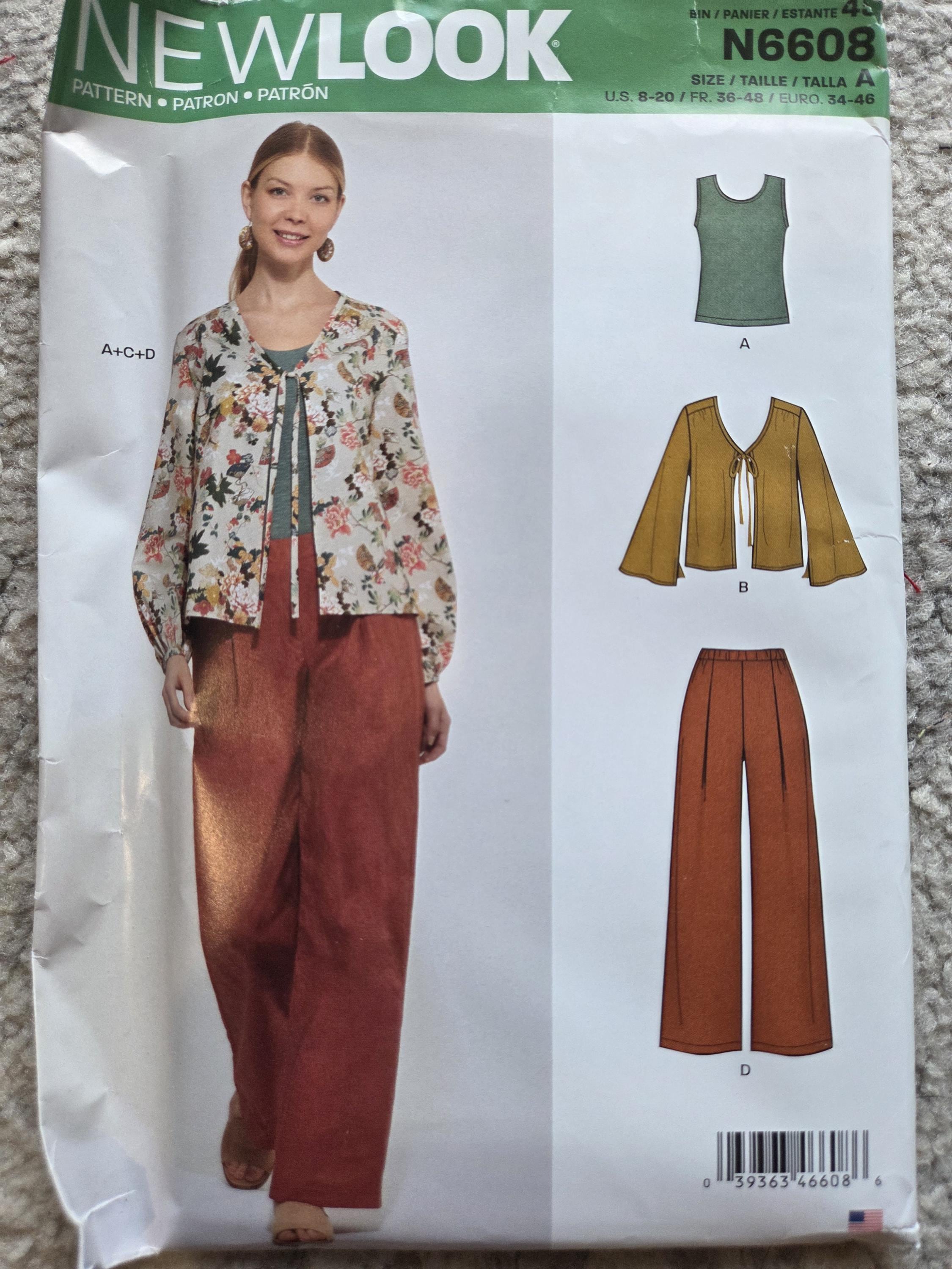 New Look 6627 Misses' 2010s Seperate Coordinates Top, Pants and ...