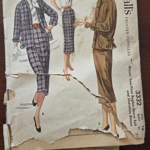 Mccall&#39;s 3332 Bust 34 Inches Size 16