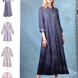 Simplicity 8014 *Factory Folded Sizes 6-14 Busts 30"-36" Misses' 2010s Oversized Dress or Shirt Sewing Pattern