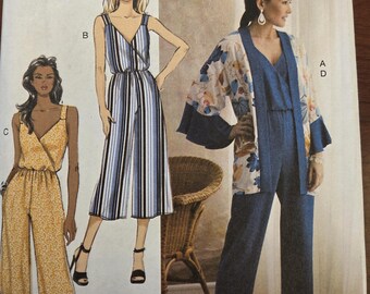 Butterick 6691 Factory Folded Misses' 2010s Plus Size Cardigan, Pantsuit, Dress 14-22 Bust 36-44 Sewing Pattern