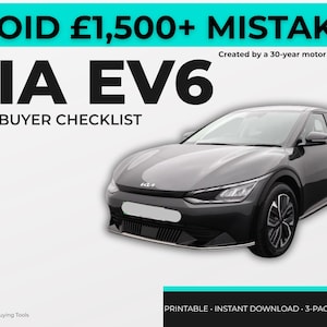 Kia EV6 Used Car Buying Checklist · Expert 3‑Page EV Inspection Guide