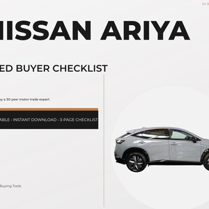 Liste de contrôle de l'acheteur de la Nissan Ariya • Guide d'inspection des véhicules électriques d'occasion • Batterie, charge et défauts courants