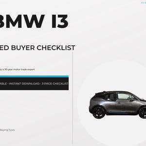 Liste de contrôle de l'acheteur pour une BMW i3 d'occasion • Batterie pour véhicule électrique, charge, guide des défauts (téléchargement instantané)