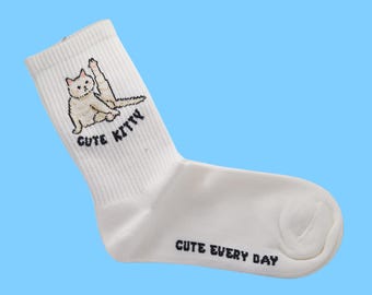Kitty Crew Socks – Women's Cat Lover Gift