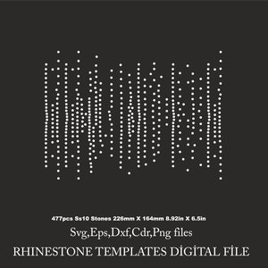 Scattered pattern Rhinestone, Rhinestone scattered, Svg Pattern for Cricut rhinestone template rhinestone ss10 Download File svg