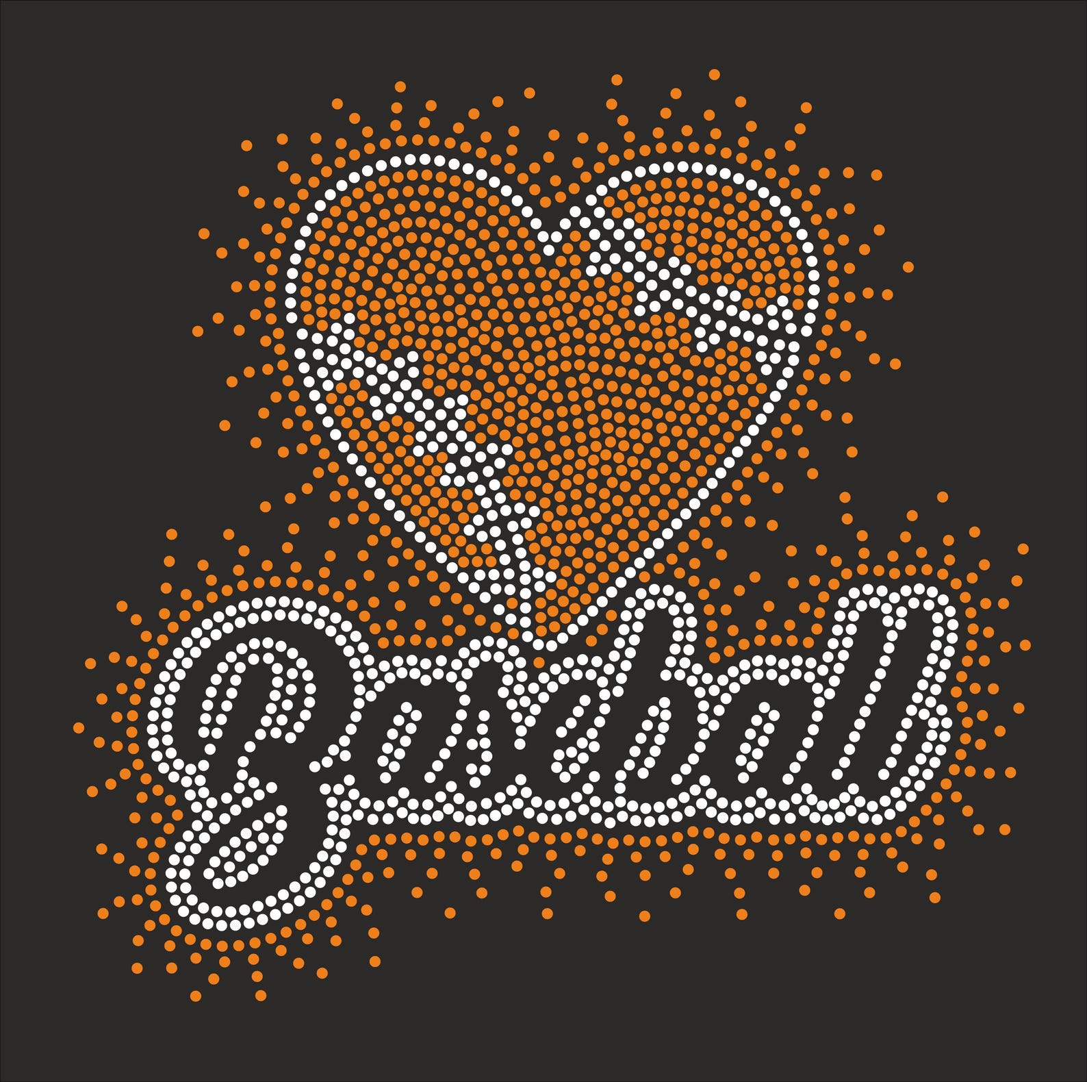 Baseball Rhinestone Template, Baseball Shirt Svg,baseball Heart for ...