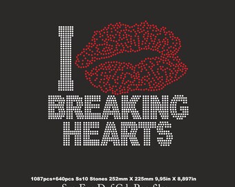 Breaking Hearts Rhinestone Template, Hearts shirt svg, cricut hearts, ss10 for Cricut rhinestone template Download File svg eps png dxf cdr