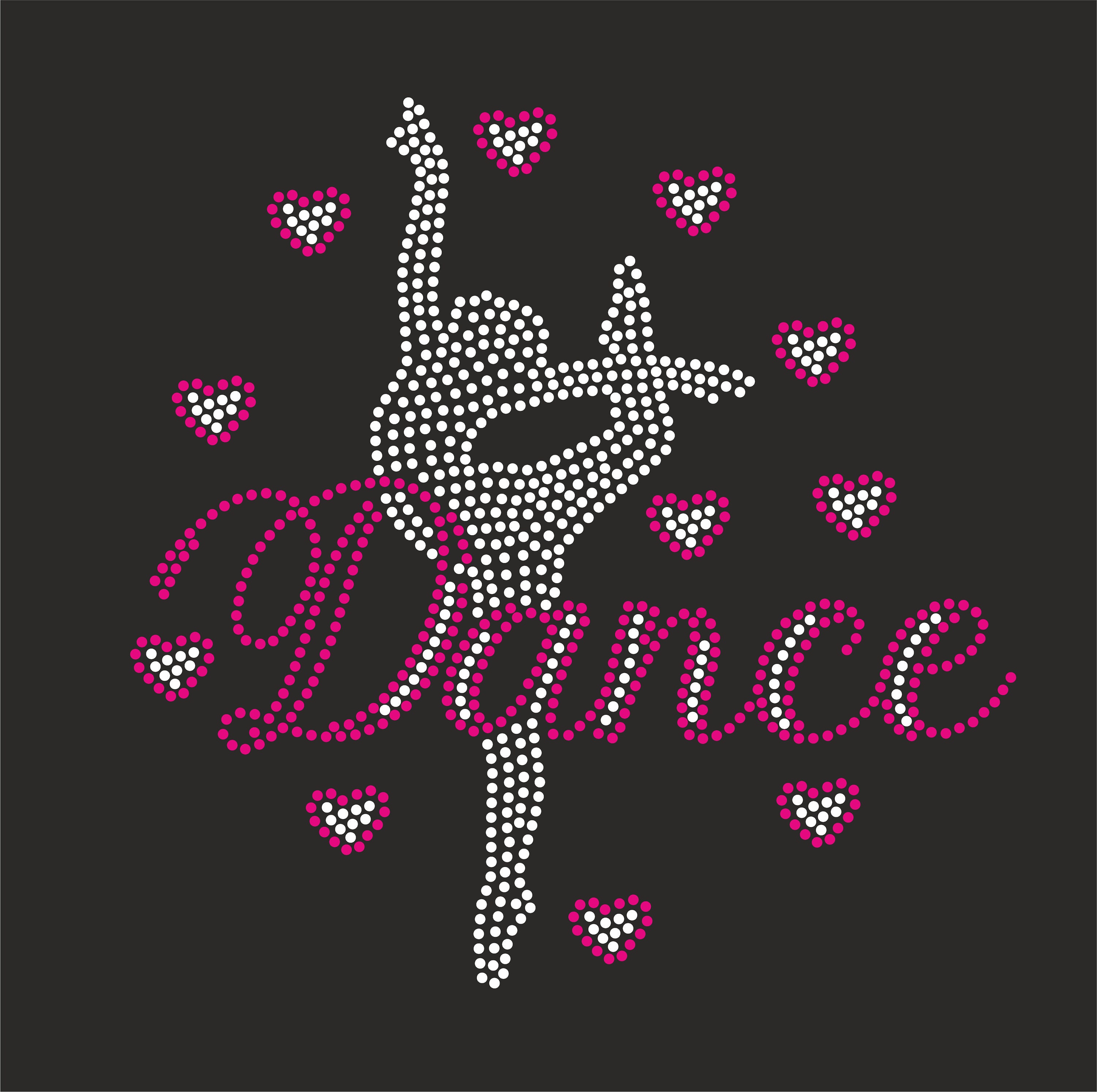 Zumba Rhinestone Template Dance Rhinestone Template, Cricut Dance, Dance Girl Templates, Ss10 for ...
