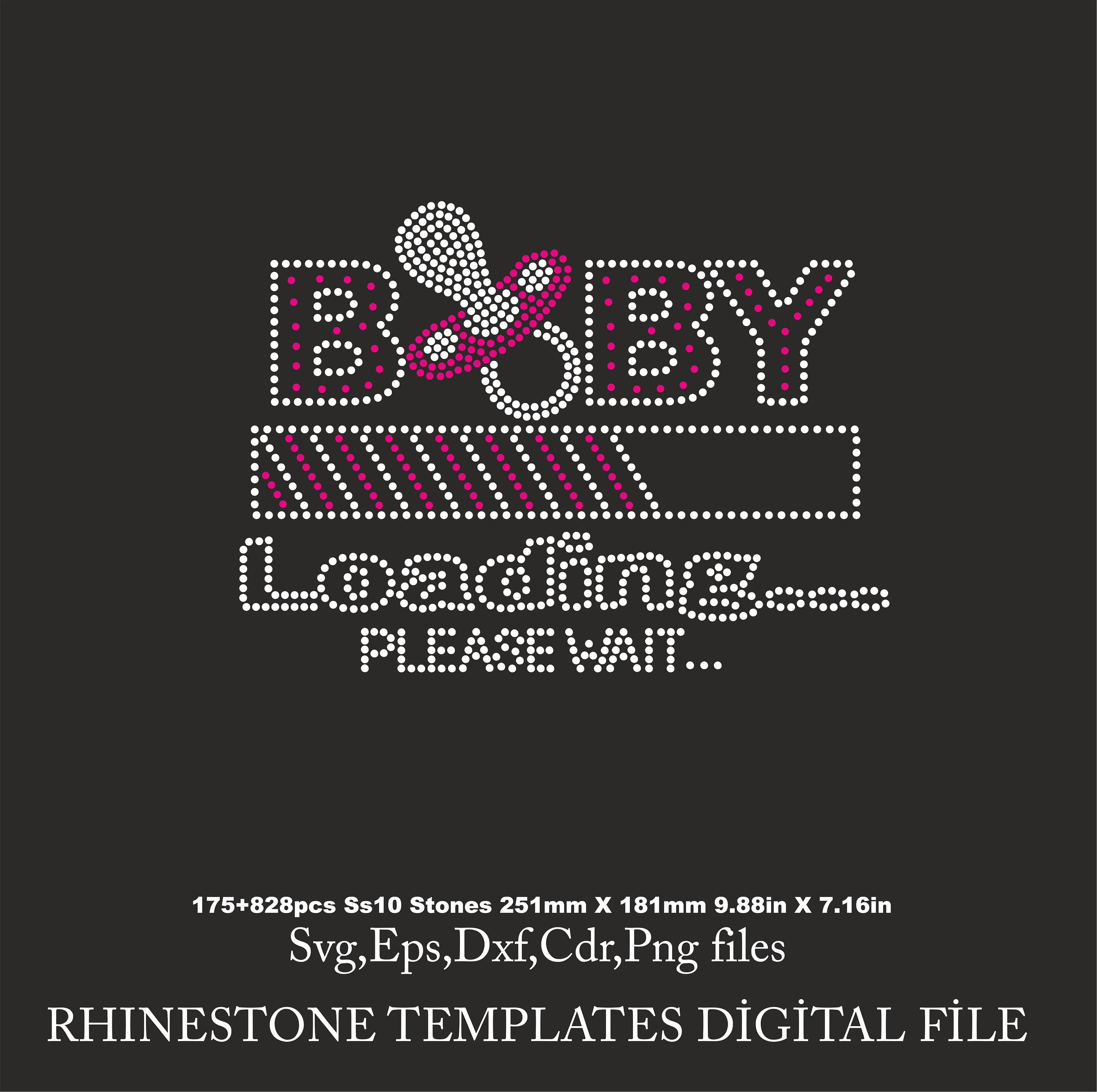 Baby Loading Rhinestone Template, Baby Loading Svg, Baby Shirt Svg ...