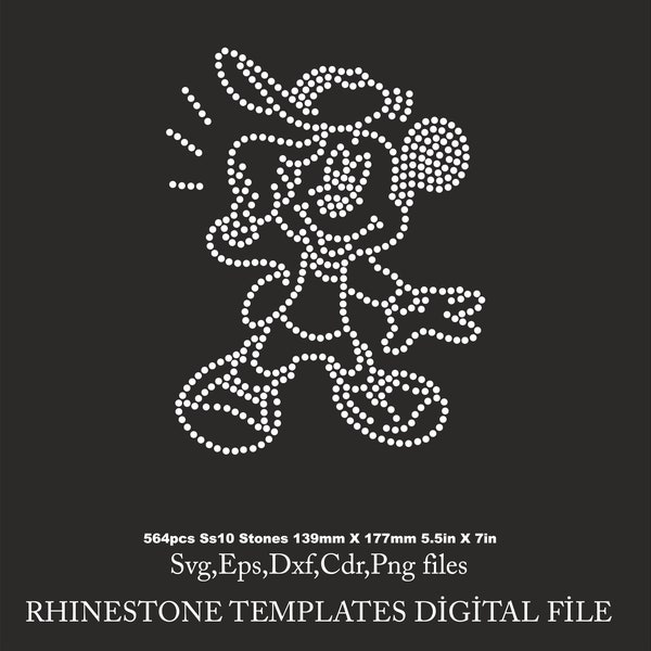 Mickey Rhinestone Template,ss10 Cricut Mause rhinestone, for Cricut rhinestone template rhinestone Download File svg
