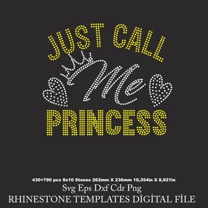 Princess Rhinestone Template, Princess for Cricut, rhinestone template, rhinestone ,ss10  Download File svg eps png dxf cdr