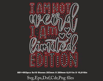Limited Edition Rhinestone Template, Limited Edition svg file for Cricut rhinestone template, ss10 Download File svg eps png dxf cdr