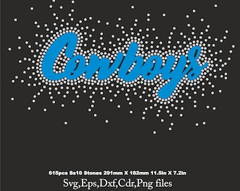 Cowboys Rhinestone Template,Football, Dallas rhinestone ,Cheer shirt svg, Cowboys rhinestone Svg, Vinyl ss10 Cricut Download File