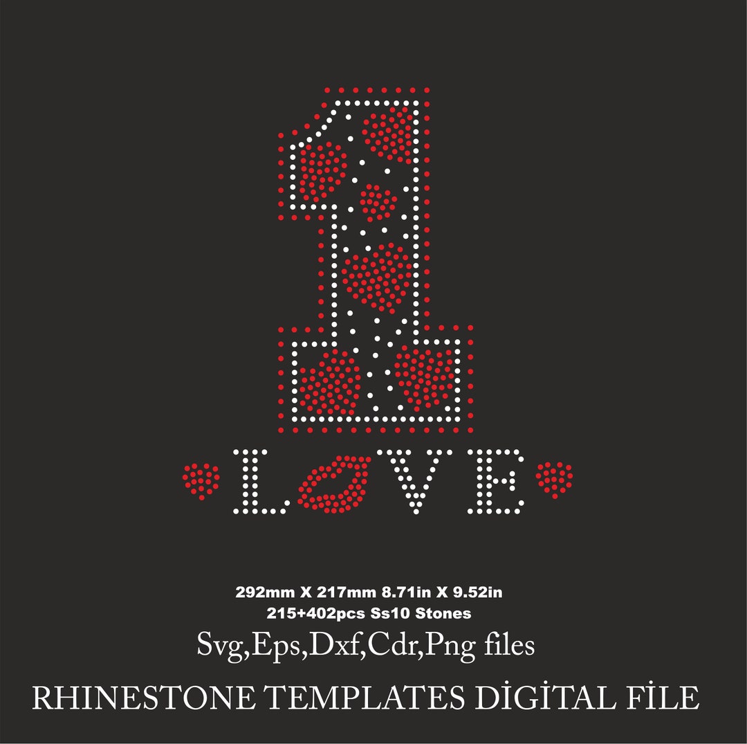 One Rhinestone Pdf One Rhinestone Template, One Number Shirt Svg, Number One Cricut ...