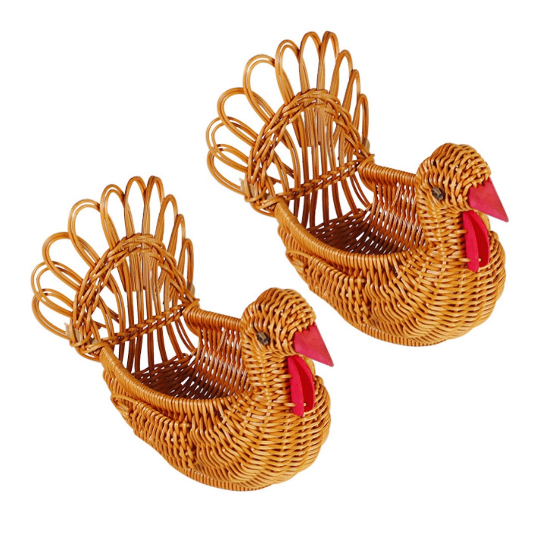 Hand Woven Fruit Basketcreative Storage Basket Fruit Bread Etsy