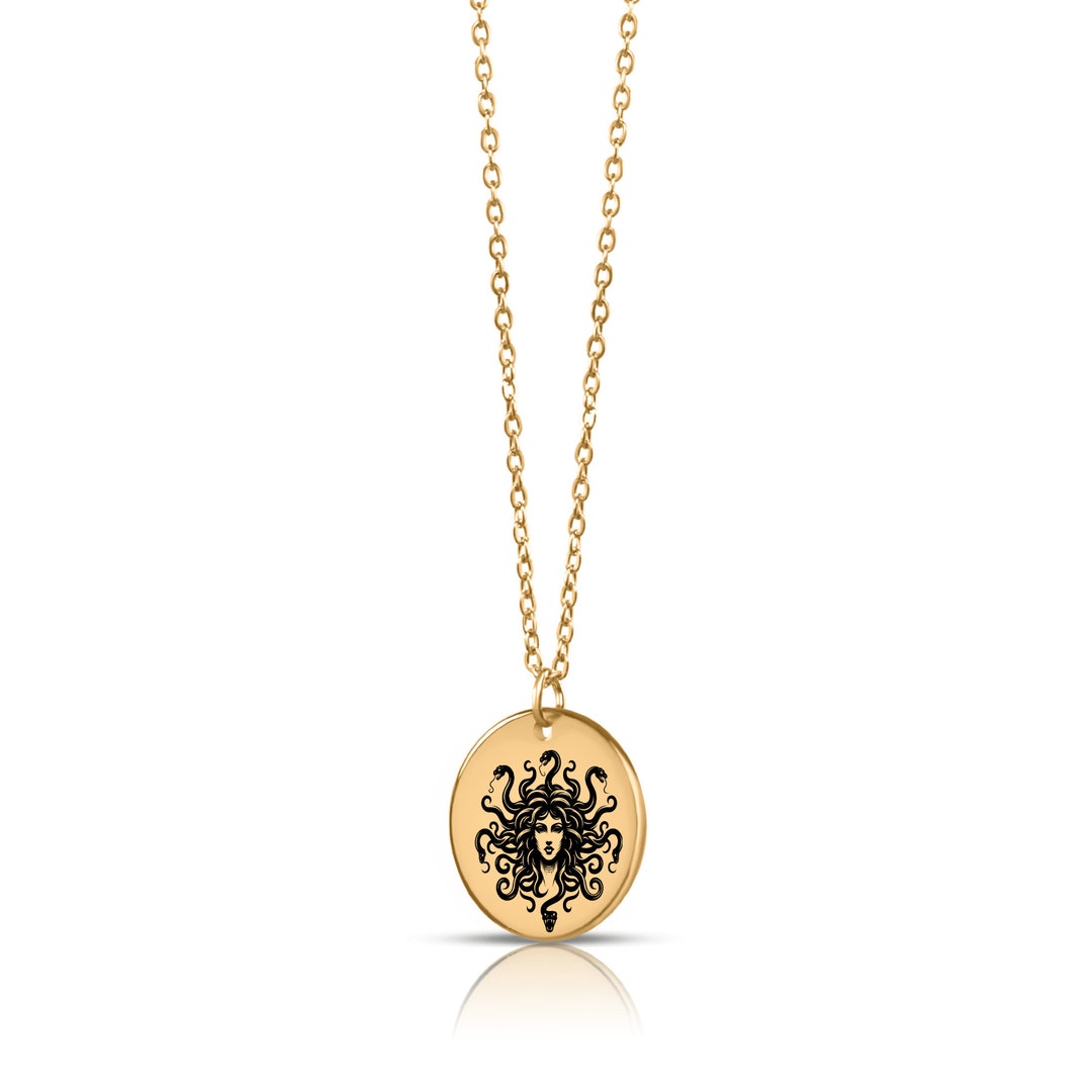 Medusa Gold Coin Hair Slides