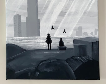 Nier Automata acrylic painting