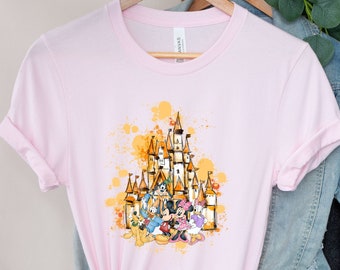 Mickey and Friends Fall Shirt Disney Castle Shirt, Disney Happy Thanksgiving, Comfort Colors Shirt, Mickey Fall Shirt, Pumpkin Mickey
