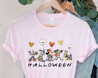 Disney Halloween Skeleton Shirt, Disney Halloween Matching Shirt, Disney Balloon Shirt, Mickey Minnie and Friends, Disney Matching Shirt