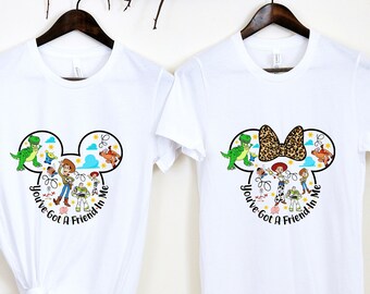 トイ・ストーリー カップルシャツ：ミッキー＆ミニーのペアルックTシャツ
