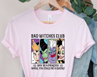 Camiseta de moda de villanos: Maléfica, Cruella, Úrsula, Reina Malvada