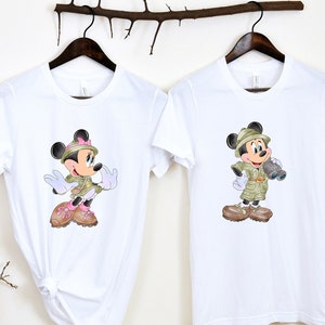 Minnie Mouse safari shirt, Mickey animal, Animal Kingdom themed Disney trip shirt for kids and adults, Safari shirt.