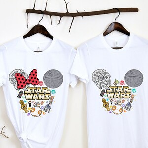 Star Wars Shirt, Star Wars Couple Shirt, Stars Wars Valentines Shirt, Star Wars Minnie, Disney Star wars.