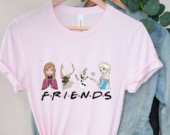 Camisa Frozen Friends, Camisa Frozen Disney, Camisa Elsa, Camisa Anna, Disney Girl Trip, Princesa Elsa e Camisa Anna.