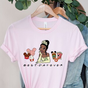 Tiana Disney Shirt, Tiana Snacks T-Shirt, Tiana Prinzessin Shirt, süßes Tiana T-Shirt.