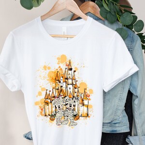 Mickey mummy shirt, Minne mummy t-shirt, Mickey and Minnie halloween tee, Disney Halloween castle shirt.