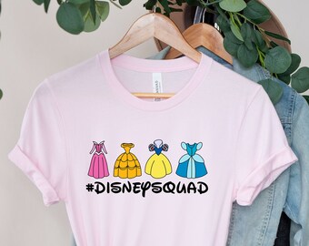 Camisas de princesas de Disney, camisa de Disney Princess Friends, camiseta de princesa, camisa de princesa bebé, camisa de princesa de Disney World