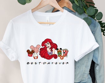 Ariel Disney Shirt, Ariel Best Day ever T-shirt, Little Mermaid Ariel Shirt, Cute Ariel Tee, Ariel snack Tee.