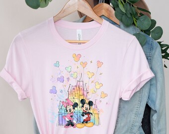 Koszulka z zamkiem Myszki Miki i Minnie: Vintage Disneyworld Tee