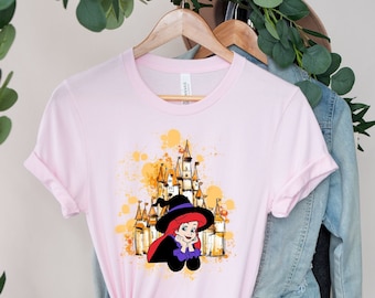Camiseta de Halloween de la bruja Ariel: camiseta Vogue de princesa espeluznante